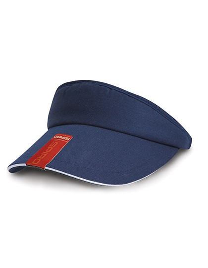 Result Headwear - Herringbone Sun Visor With Sandwich Peak