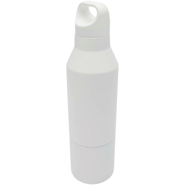 Odessy 600 ml RCS gecertificeerde, geïsoleerde fles van gerecycled roestvrijstaal met 300 ml beker