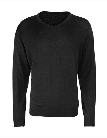 Premier Workwear - Men´s V-Neck Knitted Sweater