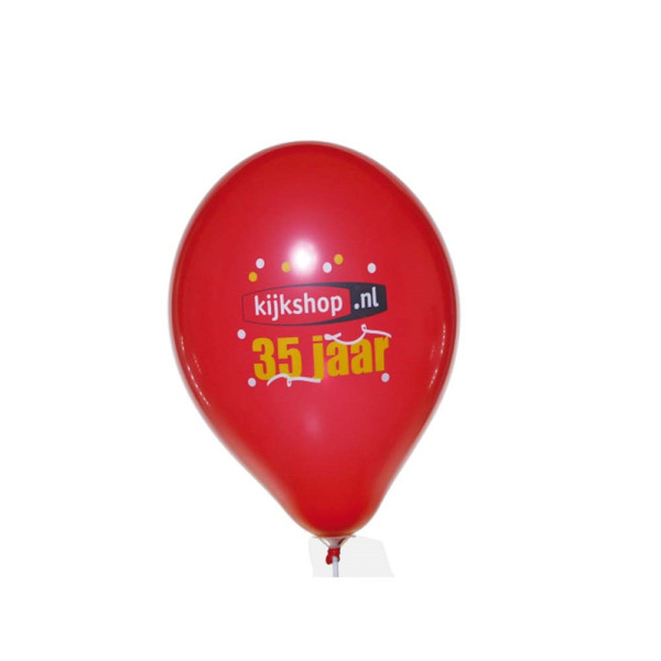 Reclameballon, 33 cm Ø, 1 zijde, omvang 85/95 cm