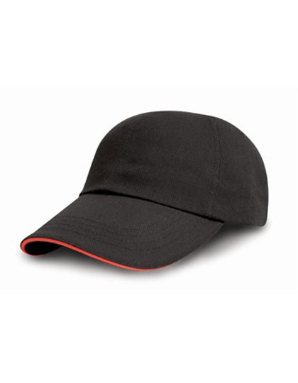 Result Headwear - Brushed Cotton Decorators Cap With Sandwich Peak